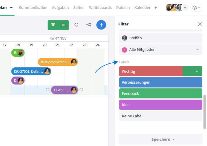 Gantt Filter