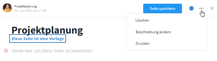 Arbeiten Mit Seitenvorlagen: Erstellen/Bearbeiten/Verwenden