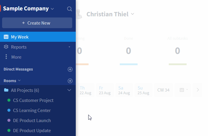 GIF Quick Run Through Project Rooms